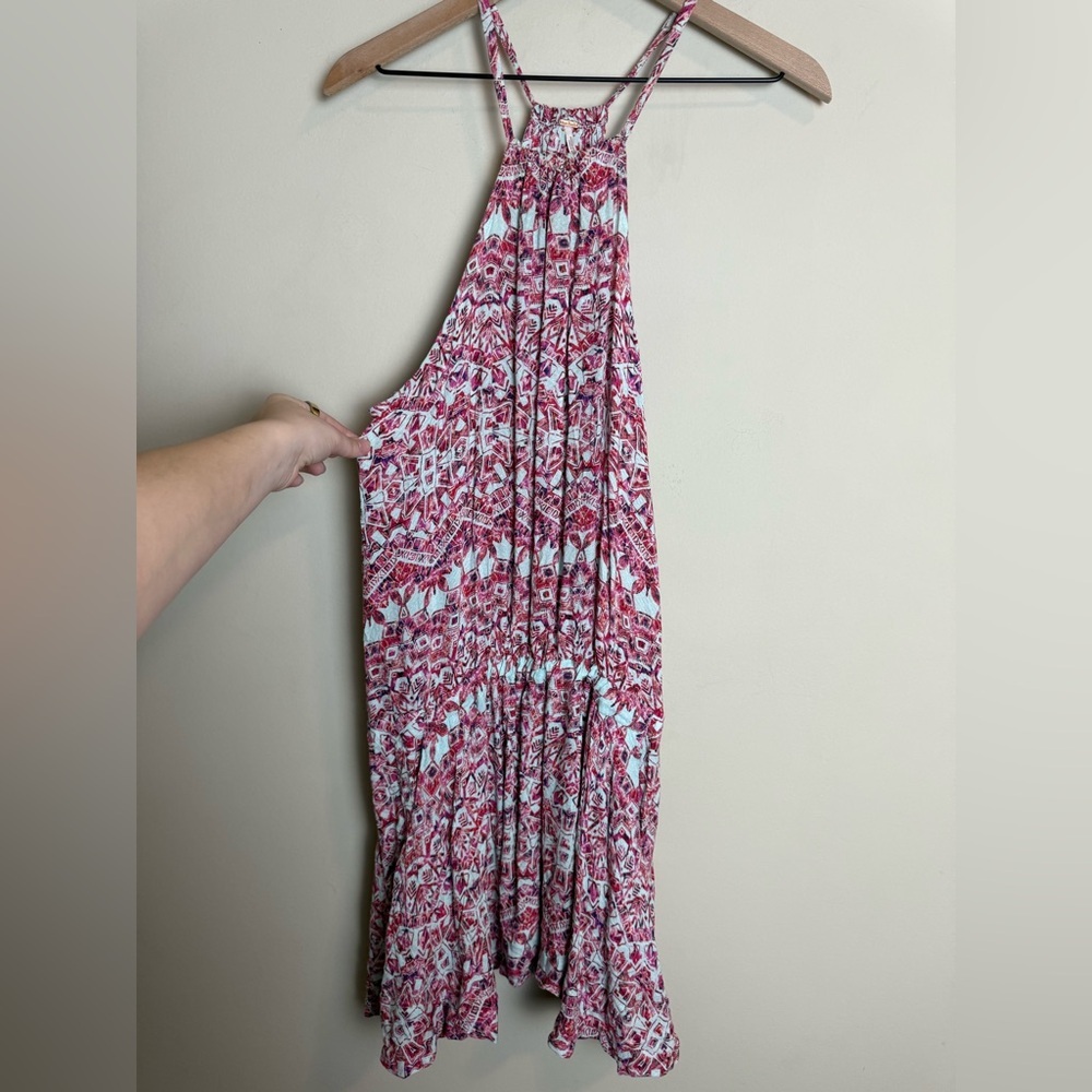 Free People Womens Simone Tribal Print Sleeveless Dress Small Multicolor Boho